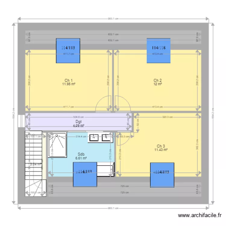 LAURENT. Plan de 