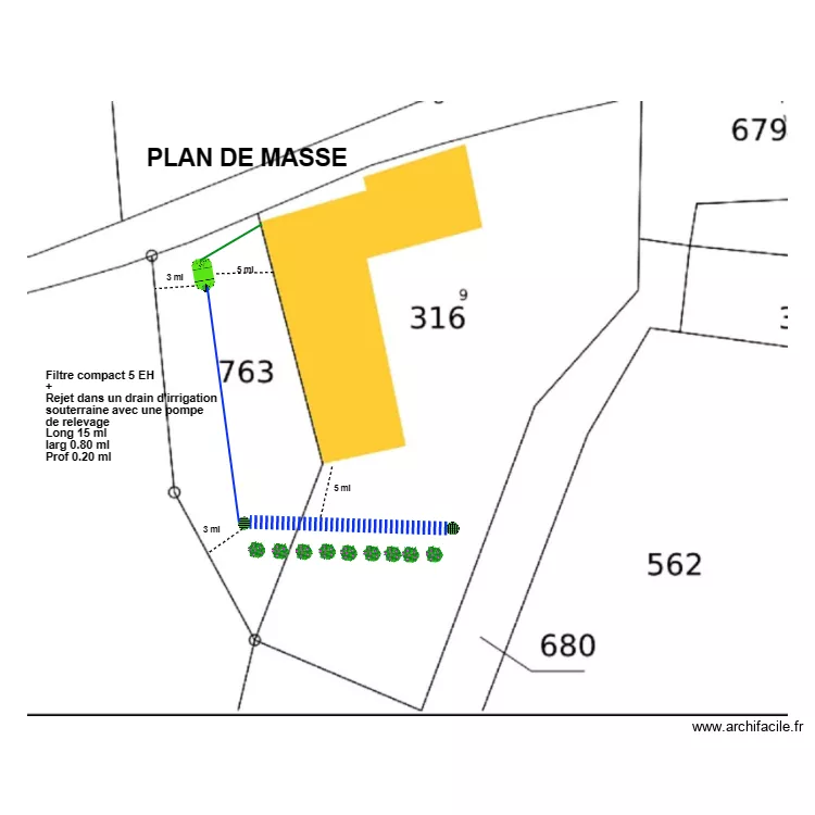 Lignon-Grima. Plan de 