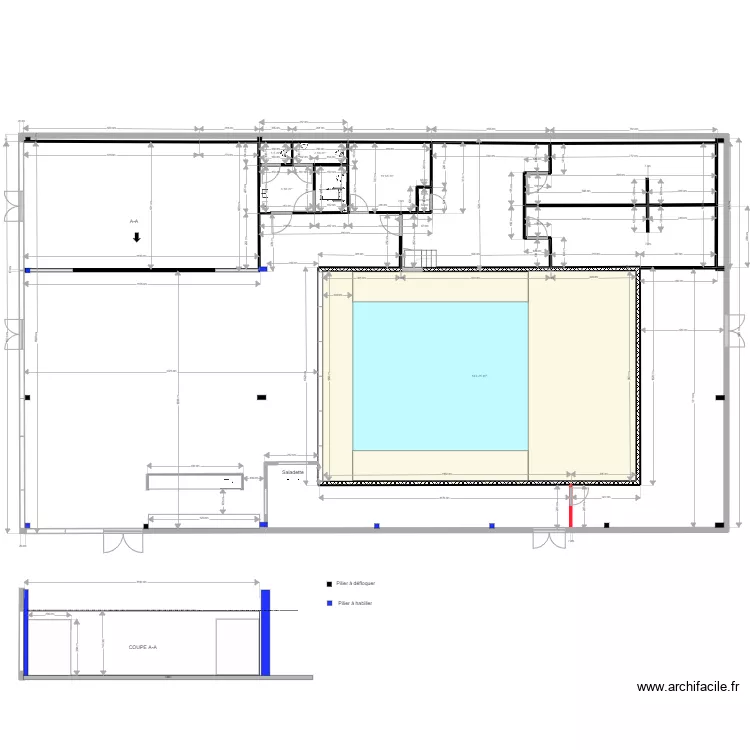 Take off 1 essai coupe. Plan de 