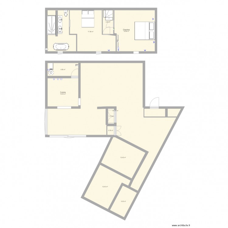 bachy 2. Plan de 0 pièce et 0 m2