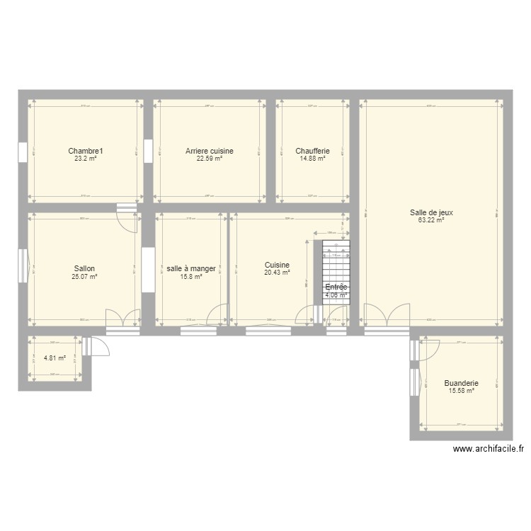 La  plaine. Plan de 0 pièce et 0 m2