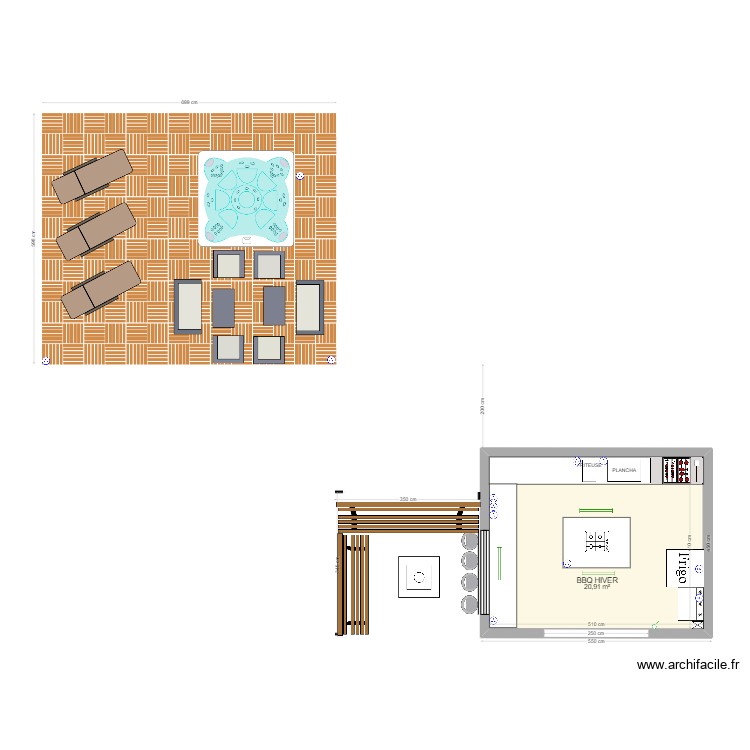 CUISINE D'&Eacute;T&Eacute;. Plan de 0 pièce et 0 m2
