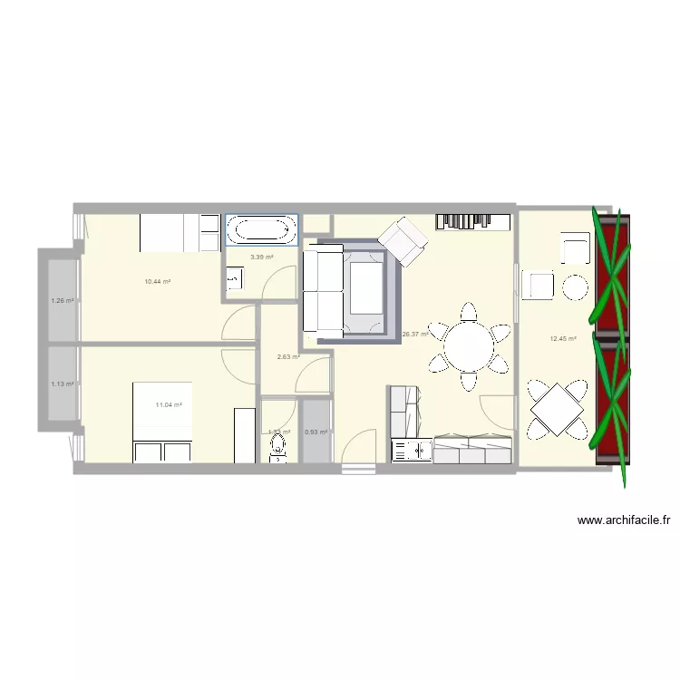 terrasses Thouars. Plan de terrasses Thouars. Plan de