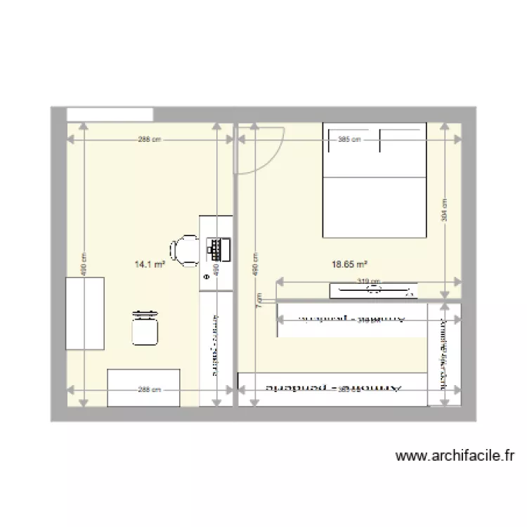 chambre Jung et Jeff 5. Plan de 