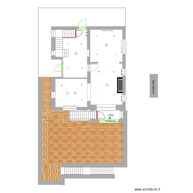 poumay rez lampe plafond. Plan de 0 pièce et 0 m2