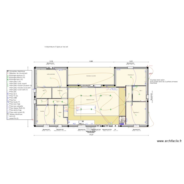 viguié. Plan de 0 pièce et 0 m2