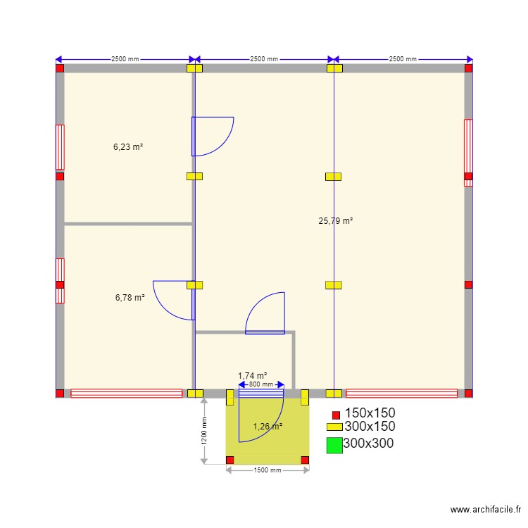 45  9 svai. Plan de 0 pièce et 0 m2