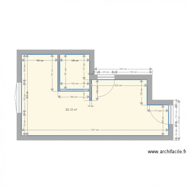 studio 1er 01. Plan de 0 pièce et 0 m2