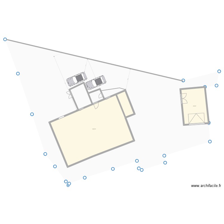 ebauche guip 8. Plan de 2 pièces et 180 m2