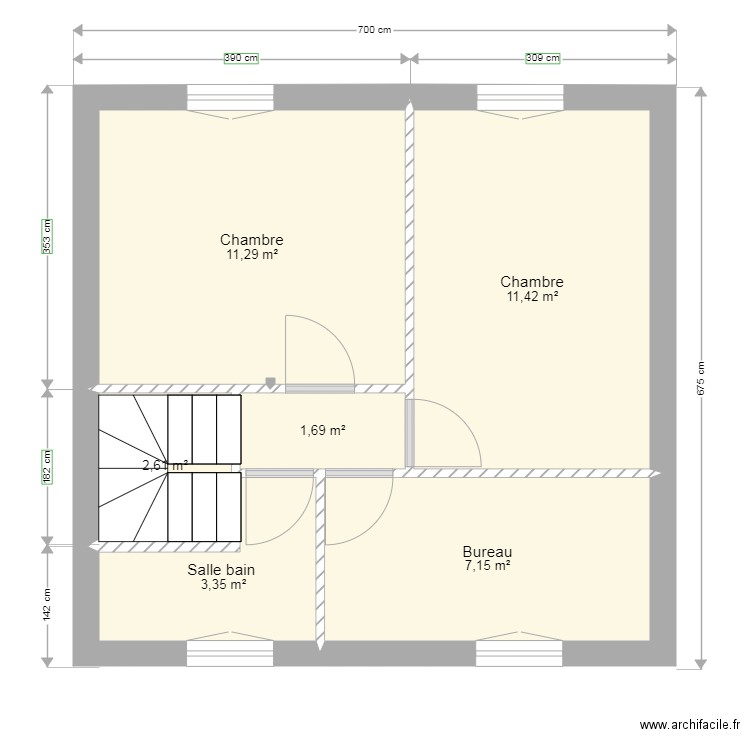 projeto devis etage. Plan de 0 pièce et 0 m2