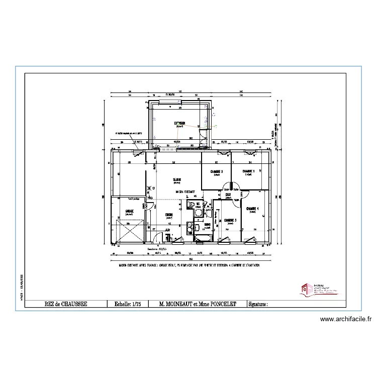 MOINEAUT. Plan de 