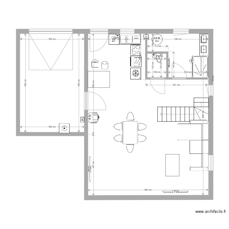 channel RdC. Plan de 0 pièce et 0 m2