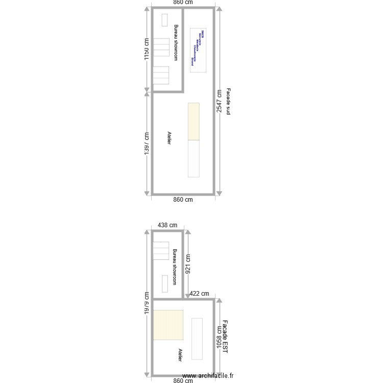 VUE Facade. Plan de 0 pièce et 0 m2