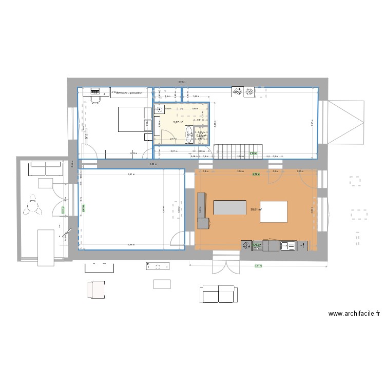 Rénovation Senaide. Plan de 0 pièce et 0 m2