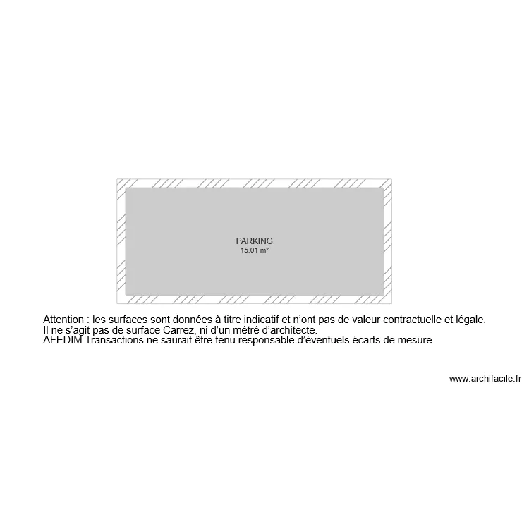 BI 5074 PARKING. Plan de 