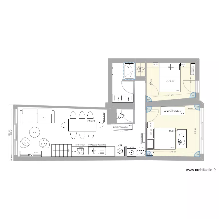 Vieux Boucau. Plan de 