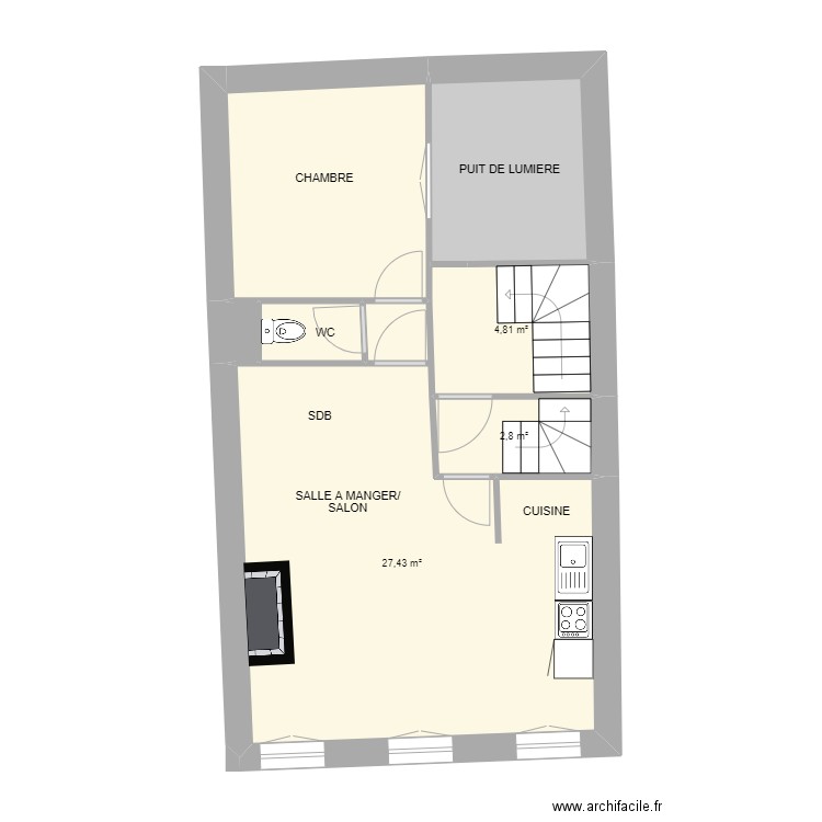LLUCIA  26 Bis R+2. Plan de 0 pièce et 0 m2
