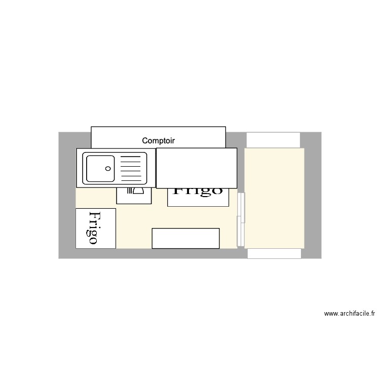 bar exterieur dur. Plan de 0 pièce et 0 m2