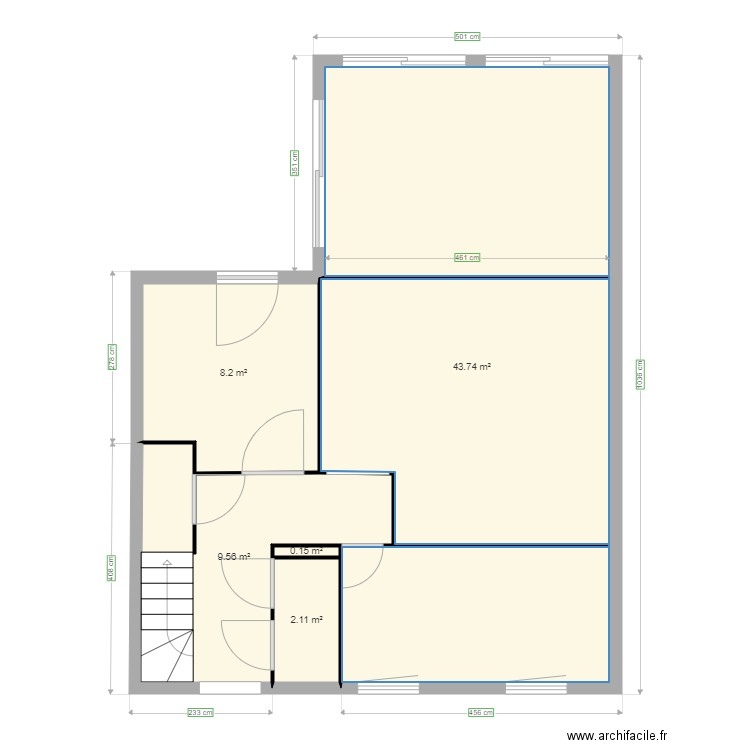 Extension Villepinte. Plan de 0 pièce et 0 m2