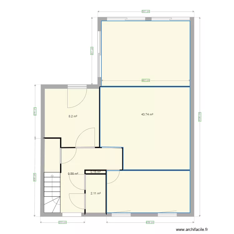 Extension Villepinte. Plan de 