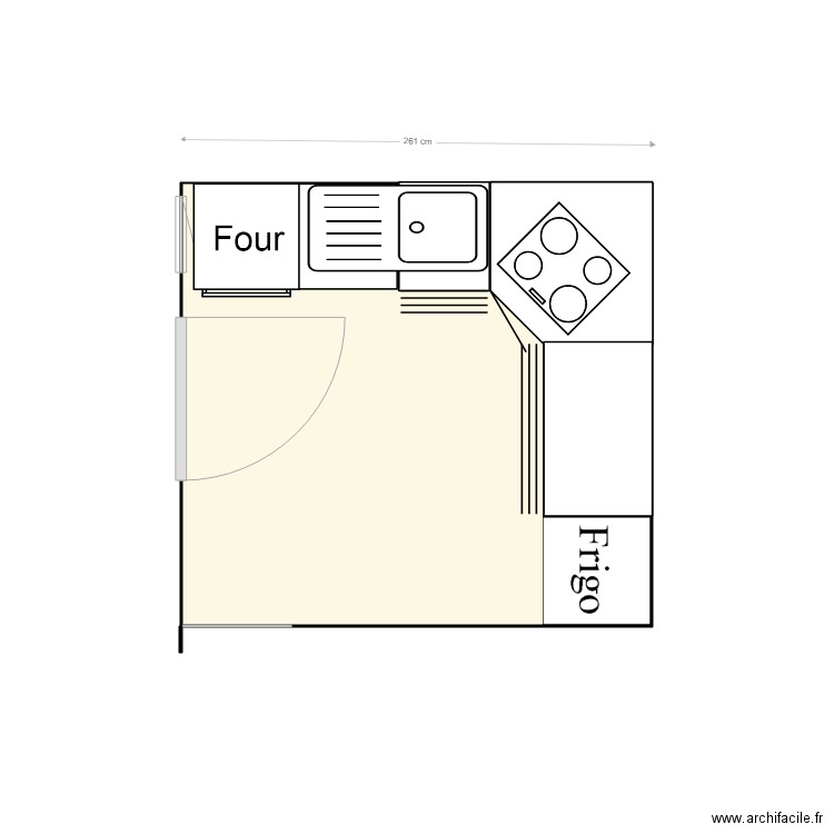 cuisine 3 Mélèzes. Plan de 0 pièce et 0 m2