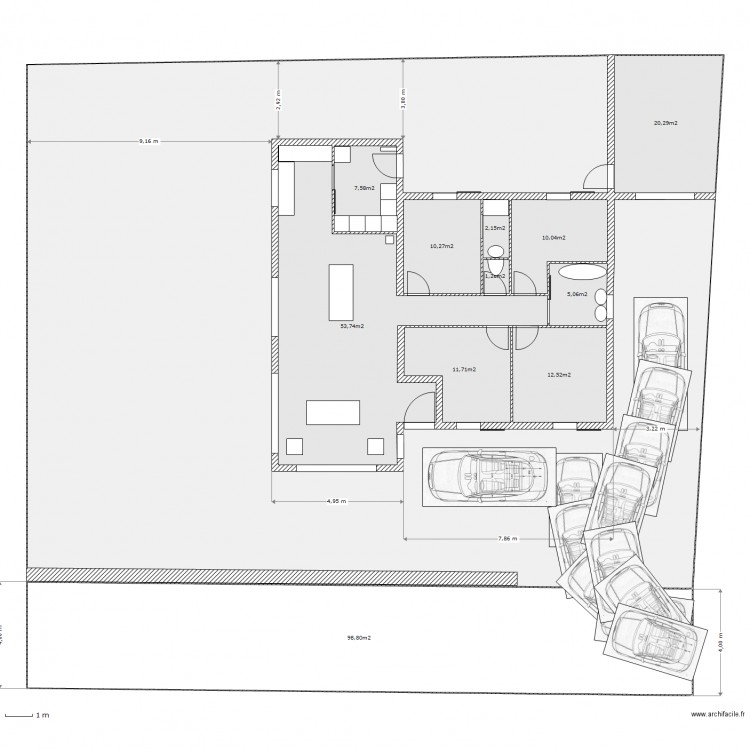 type AKABois. Plan de 0 pièce et 0 m2