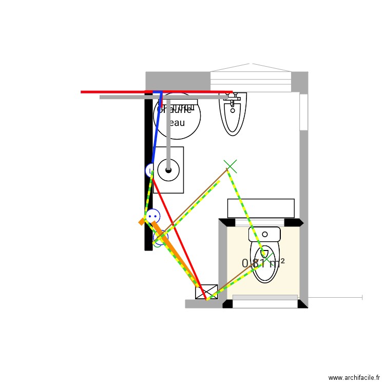 Local technique. Plan de 0 pièce et 0 m2