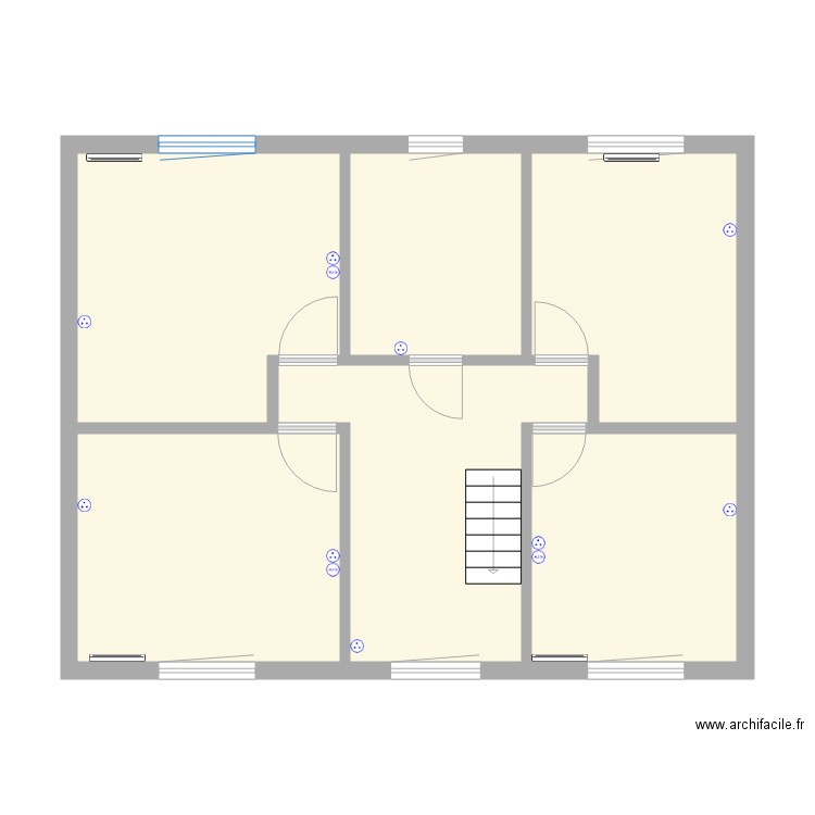 Etage prises. Plan de 0 pièce et 0 m2