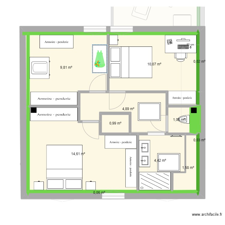 Proudhon projet. Plan de 0 pièce et 0 m2