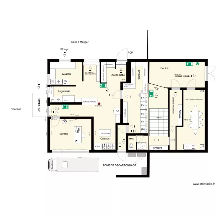 CUISINE BLAZAC sans le bt est. Plan de 