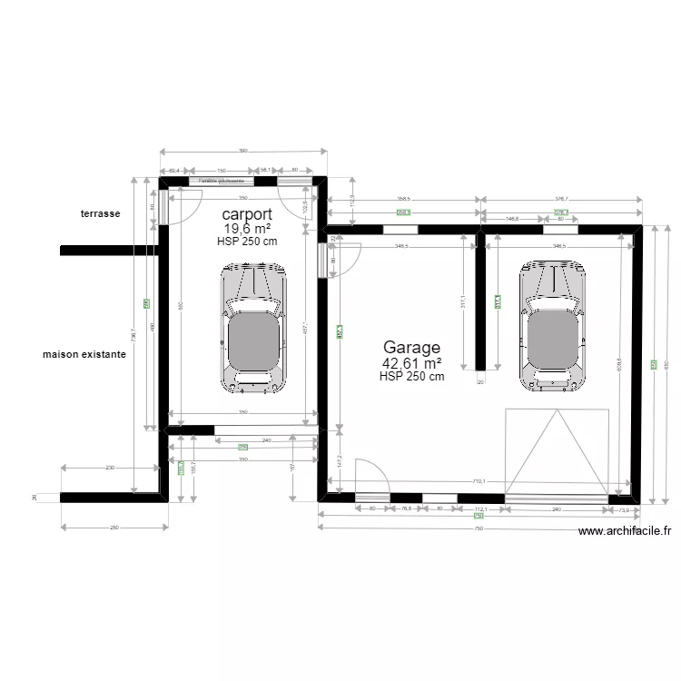 garage 0. Plan de 