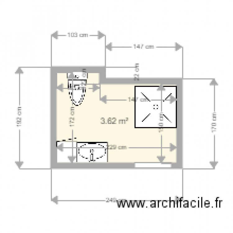 Mestry salle de bain 2. Plan de 0 pièce et 0 m2