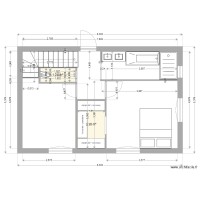 VILLA 80M2 R1  idée 2 chambres  1