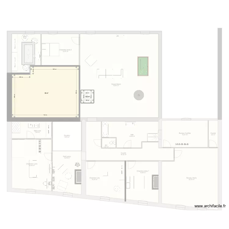 Maison vigneronne Willy. Plan de 