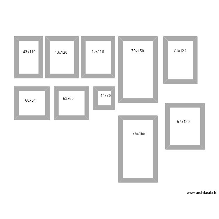 COTES SURVITRAGE FENETRES. Plan de 10 pièces et 36 m2