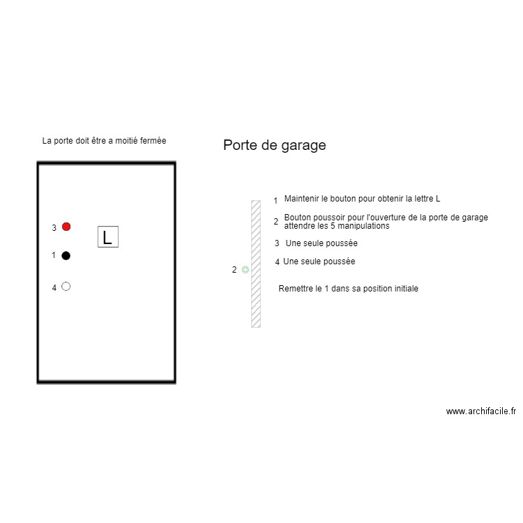 porte de garage. Plan de 0 pièce et 0 m2