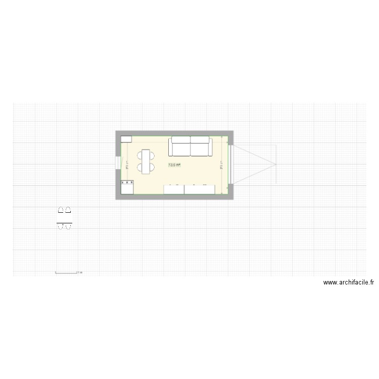 Garage Chambre SDF. Plan de 0 pièce et 0 m2