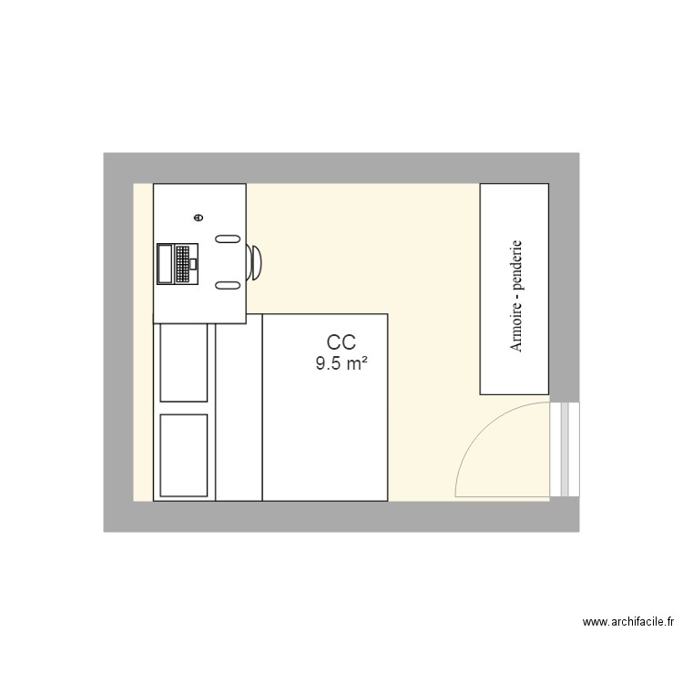 CC chambre. Plan de 0 pièce et 0 m2