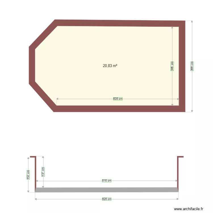 Plan de Masse piscine non couverte. Plan de 