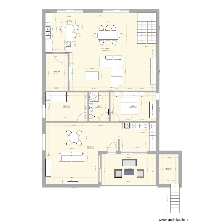 GRANGE APPARTEMENTv3. Plan de 28 pièces et 483 m2