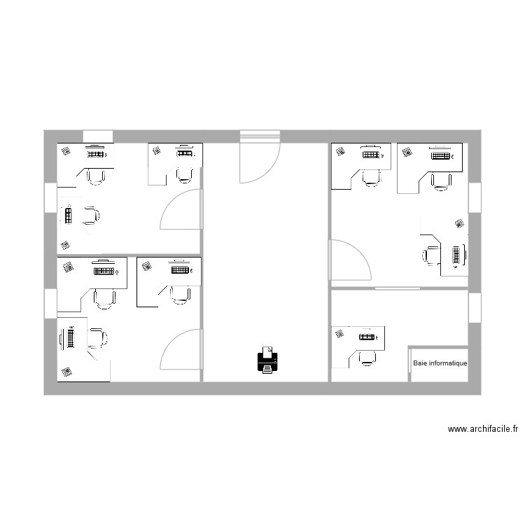 bureau. Plan de 0 pièce et 0 m2