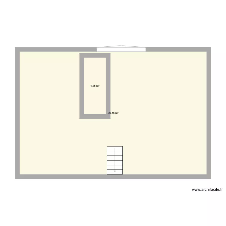 plan grenier vide. Plan de 