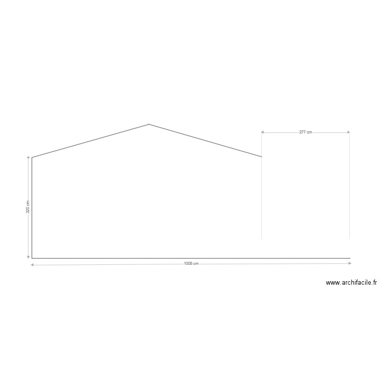 coté jardin. Plan de 0 pièce et 0 m2