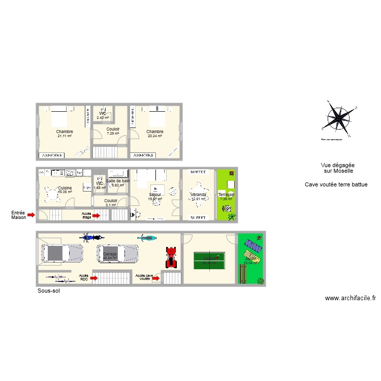 LEBRUN TORTILLER. Plan de 0 pièce et 0 m2