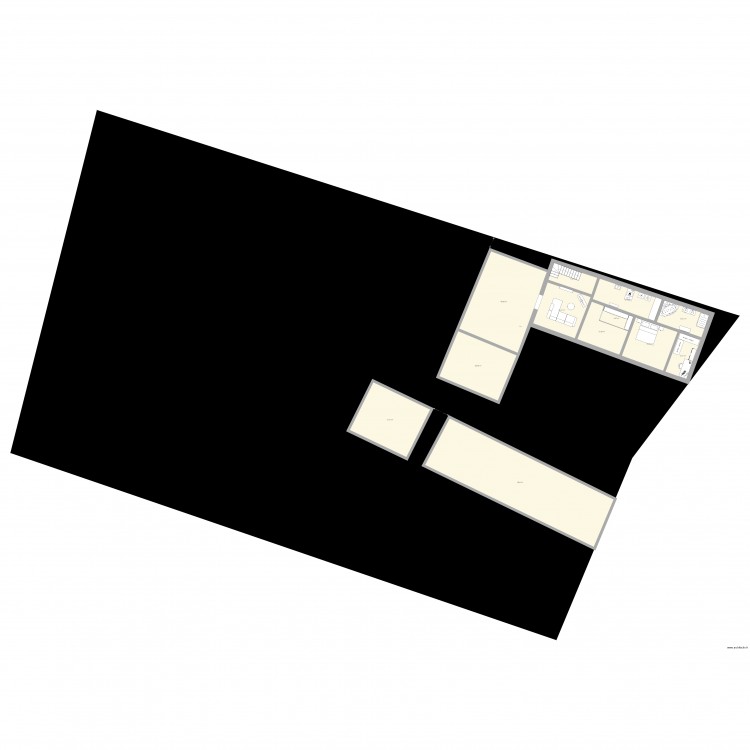 plan futur V2. Plan de 12 pièces et 291 m2