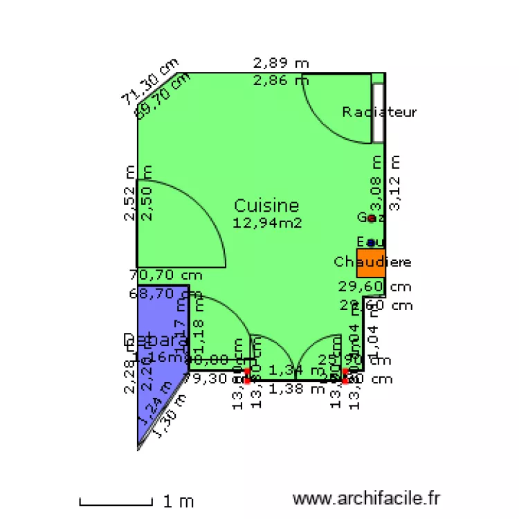 Cuisine Paixhans. Plan de Cuisine Paixhans. Plan de