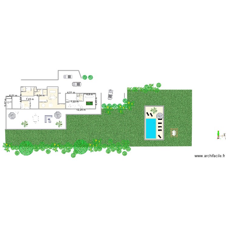 Maisonette FRED MORGANE 2. Plan de 8 pièces et 210 m2