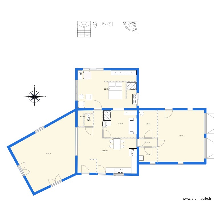 agrandissement. Plan de 0 pièce et 0 m2