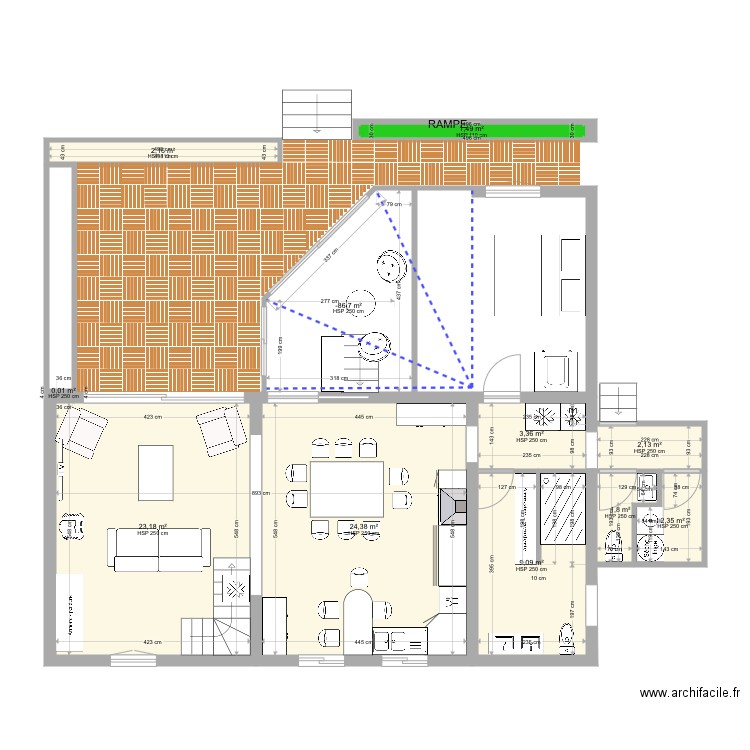 Sains rdc 2. Plan de 0 pièce et 0 m2