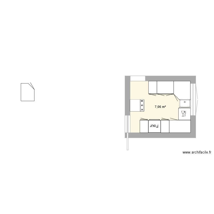 cuisine. Plan de 0 pièce et 0 m2
